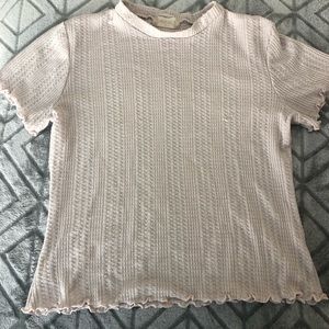 Altard State tee with ruffle edges